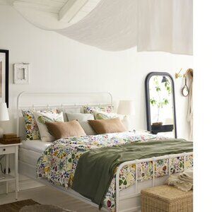 STRANDLUMMER Duvet cover & pillowcases, floral, full/queen